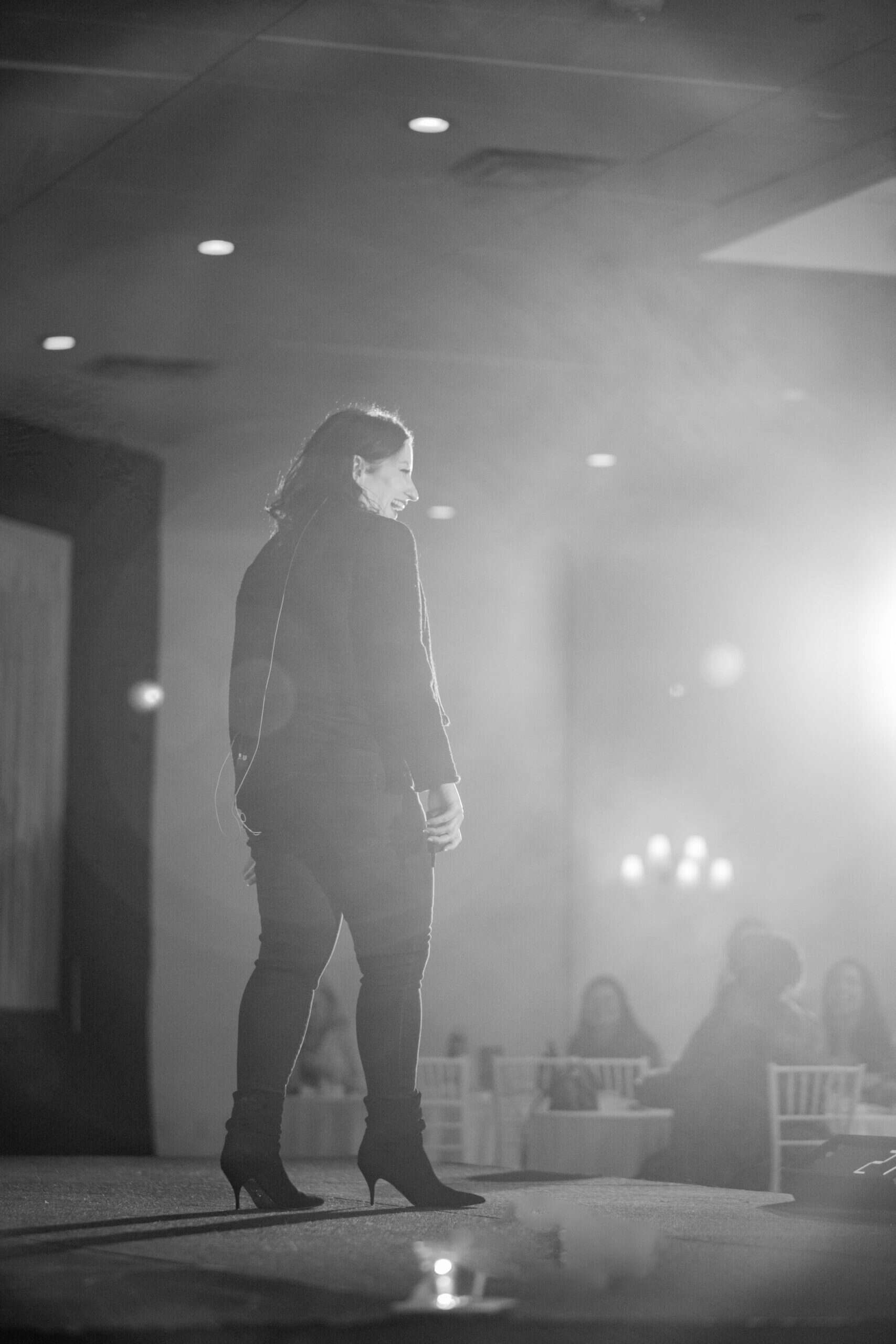 Monica speaking