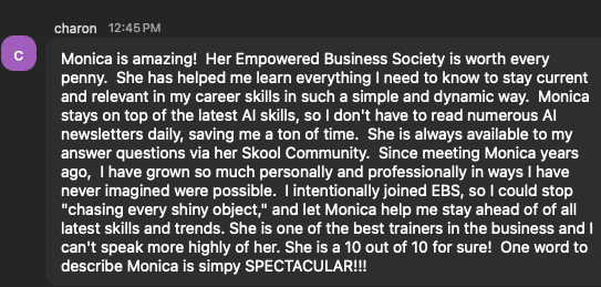 Charon EBS Testimonial