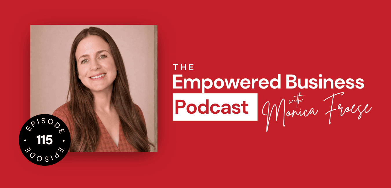 Headshot of Ruth Poundwhite next to Empowered Business Podcast® logo.